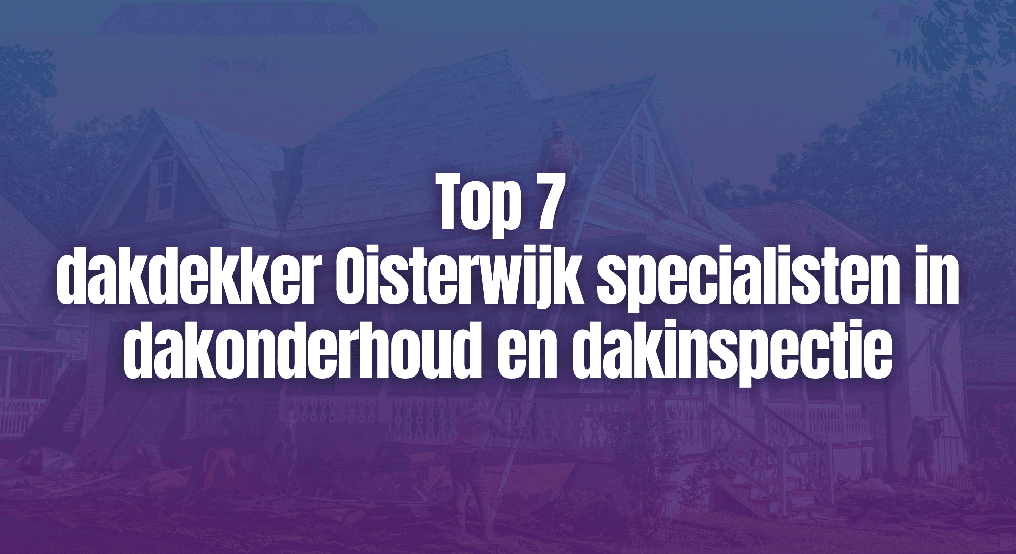 Top 7 dakdekker Oisterwijk specialisten in dakonderhoud en dakinspectie
