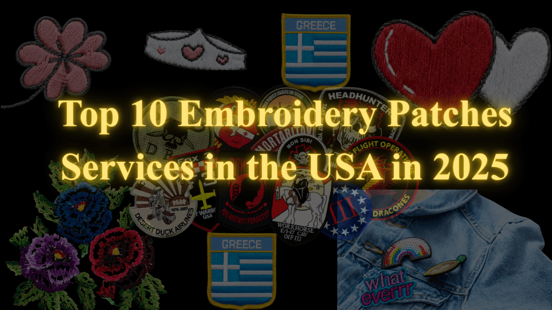 Top 10 Embroidery Patches Services in the USA in 2025