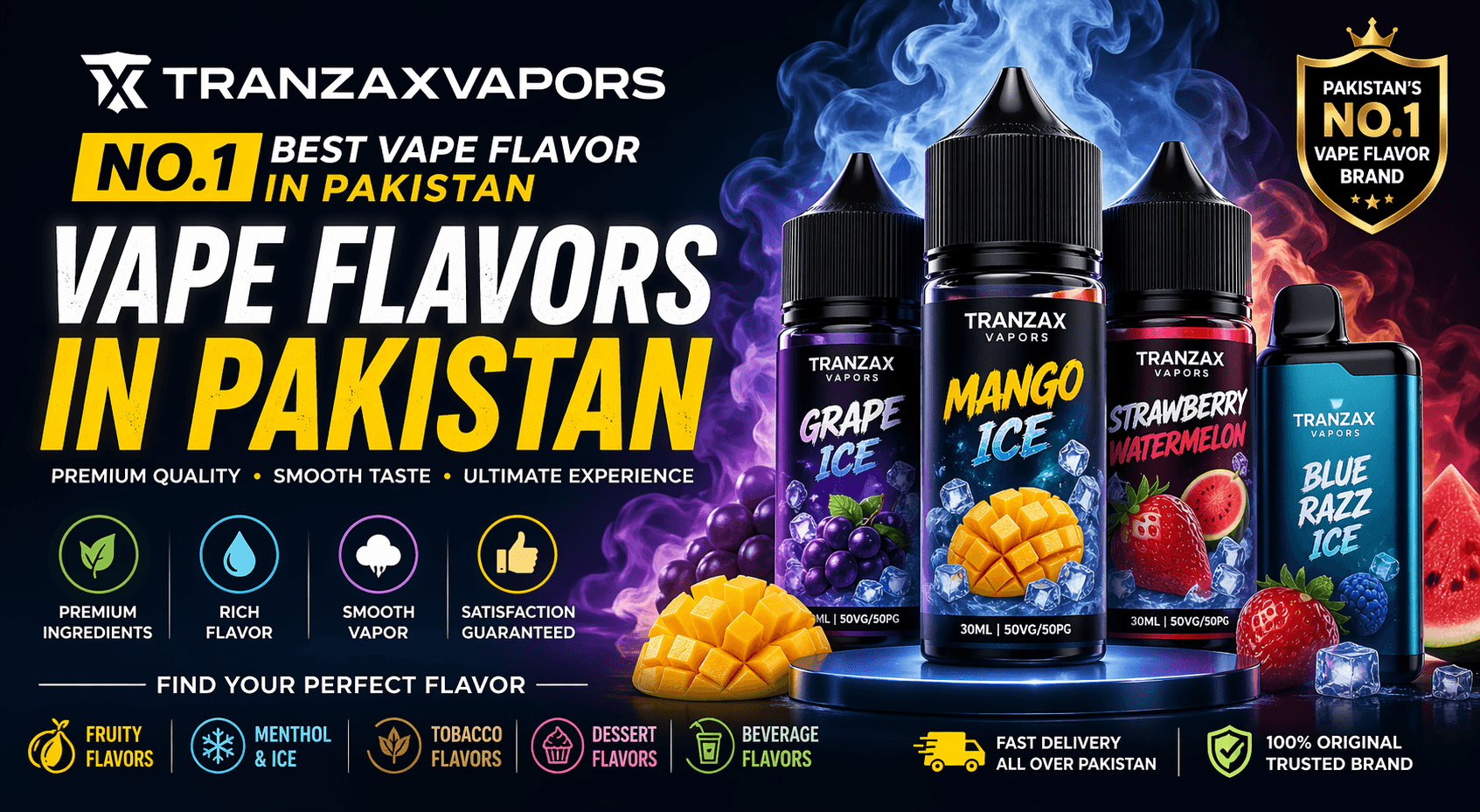 Best Vape Flavors in Pakistan (Top Picks – 2026 Guide)
