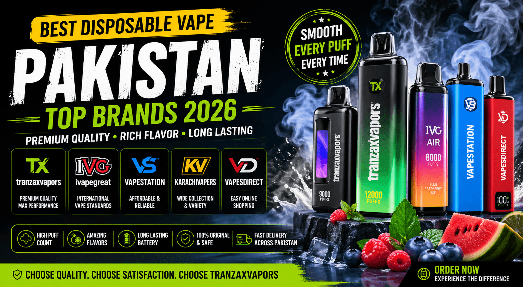 Best Disposable Vape Pakistan (Top Brands 2026)