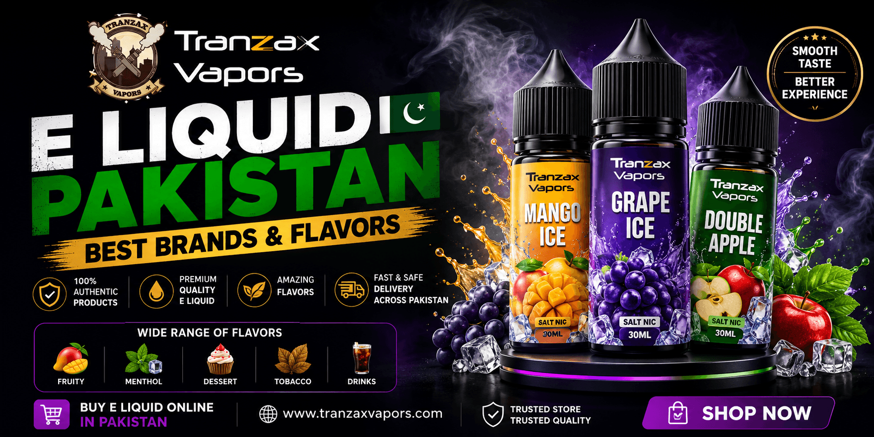 E Liquid Pakistan – Best Brands & Flavors