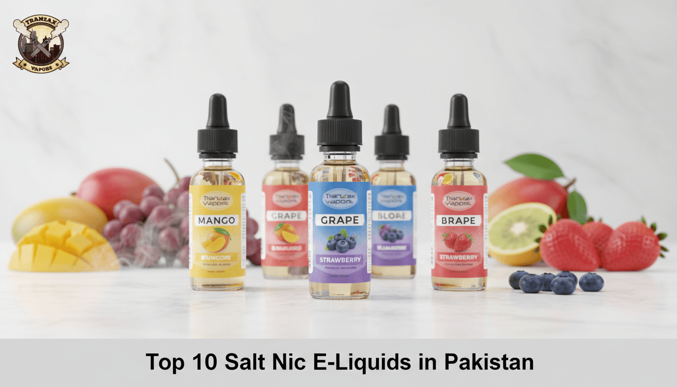 Top 10 Best Salt Nic E-Liquids in Pakistan (2026 Guide)