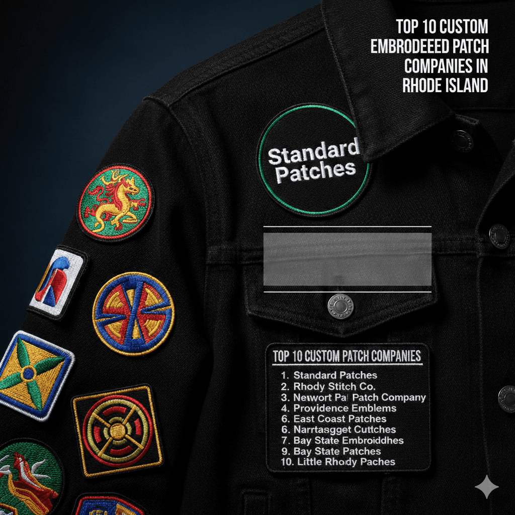 Top 10 Custom Embroidered Patch Companies in Rhode Island