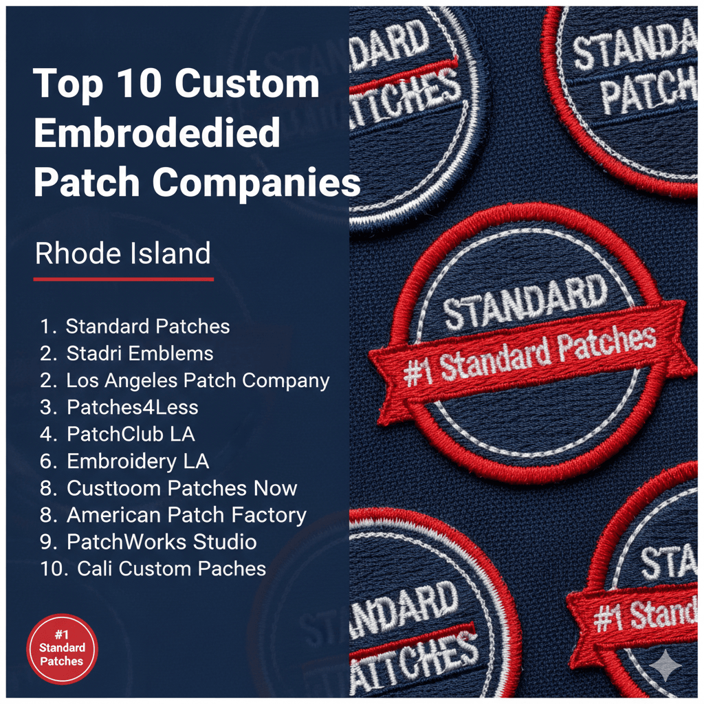 Top 10 Custom Embroidered Patch Companies in Rhode Island