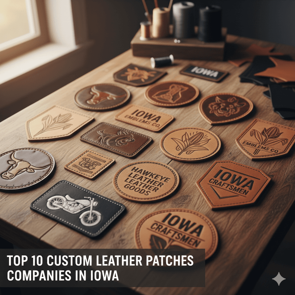 Top 10 Custom Leather Patches Companies in Iowa