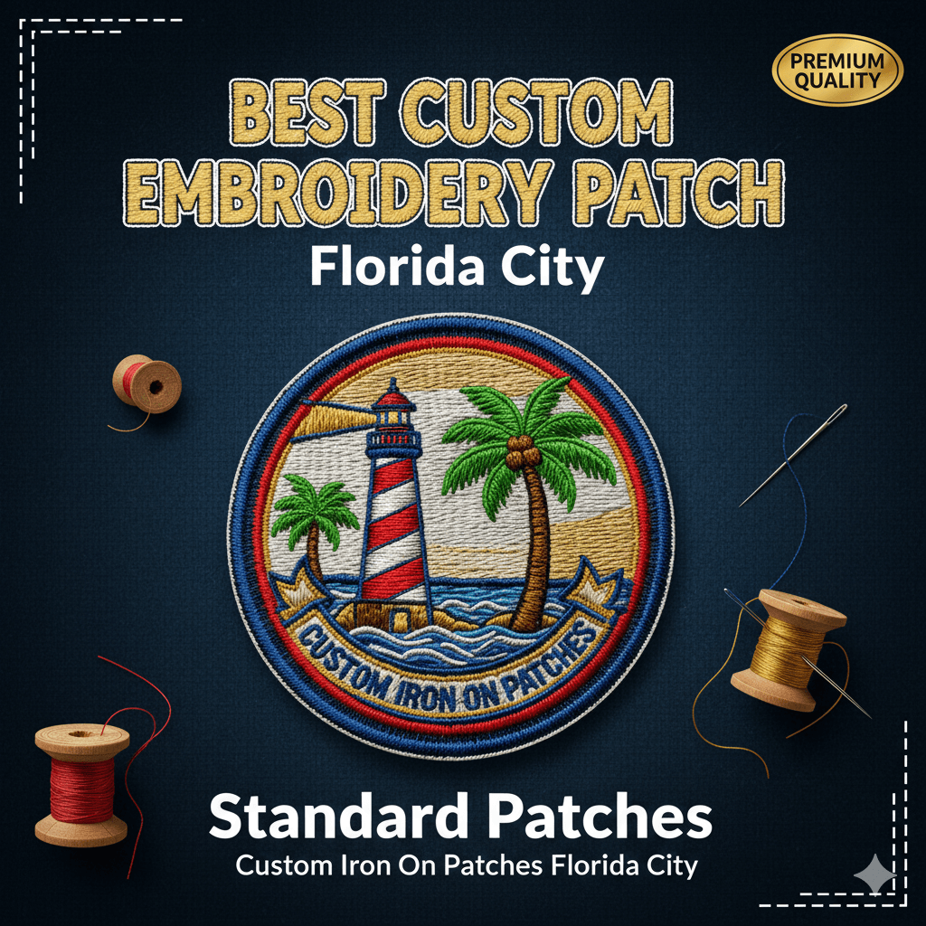 Best Custom Embroidery Patch Florida City – Standard Patches