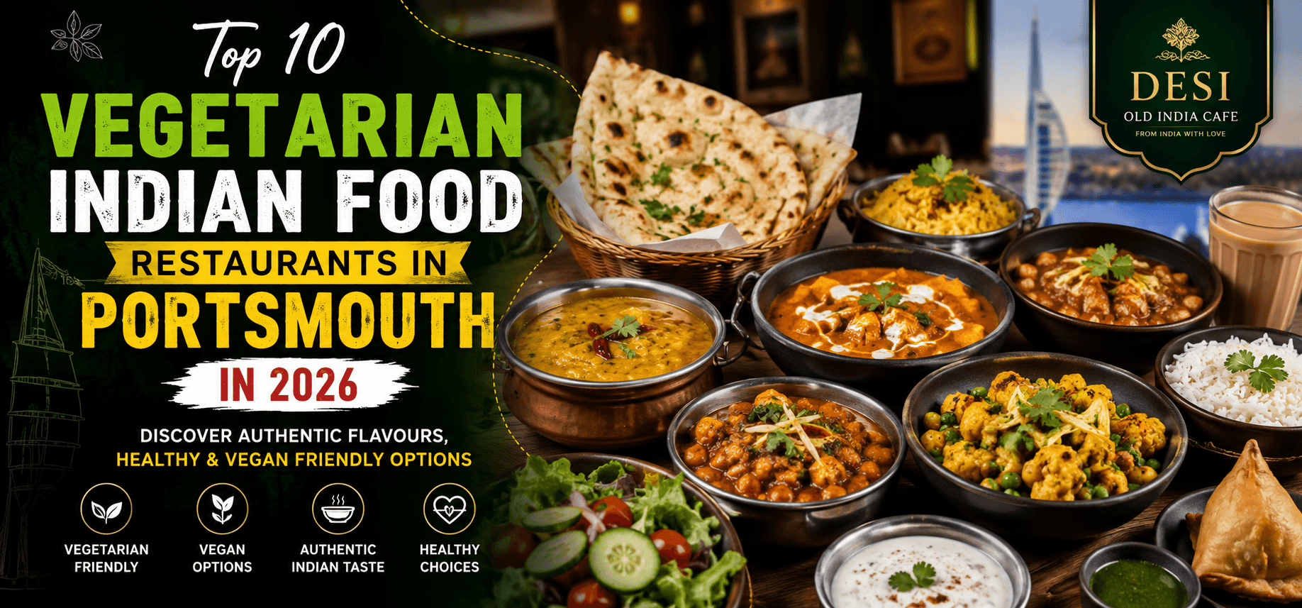 Top 10 Vegetarian Indian Food Restaurants in Portsmouth in 2026