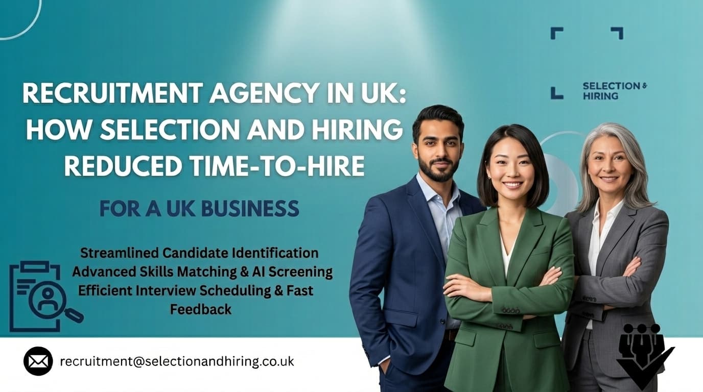 Recruitment Agency in UK: How Selection and Hiring Reduced Time-to-Hire for a UK Business