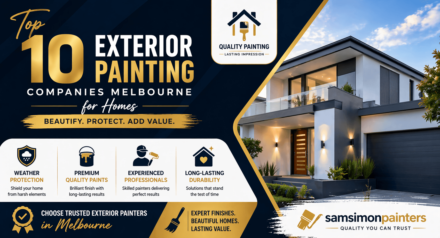 Top 10 Exterior Painting Companies Melbourne for Homes