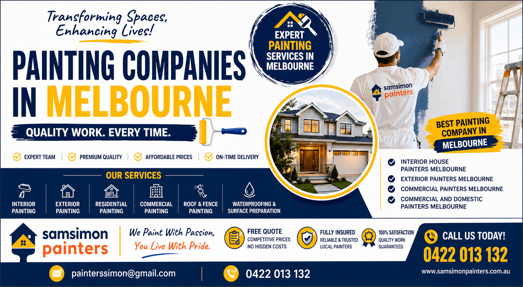 How Painting Companies in Melbourne Deliver Quality Work