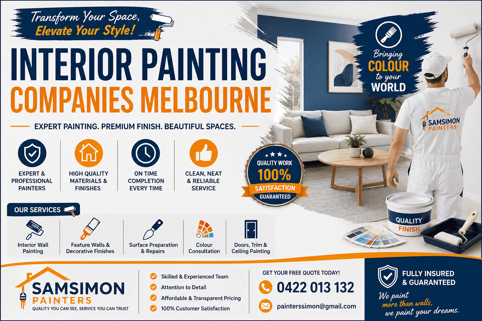 Why Interior Painting Companies Melbourne Enhance Style