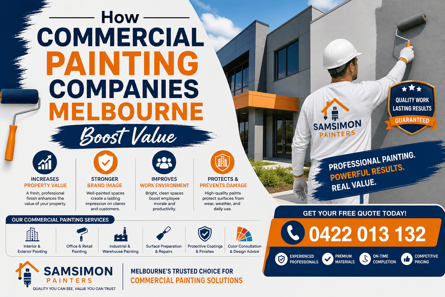 How Commercial Painting Companies Melbourne Boost Value