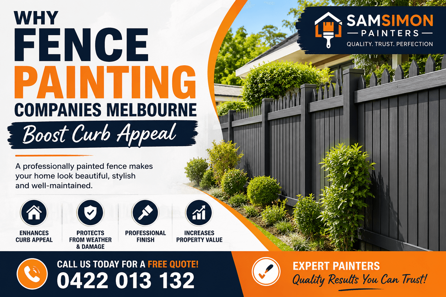 Why Fence Painting Companies Melbourne Boost Curb Appeal