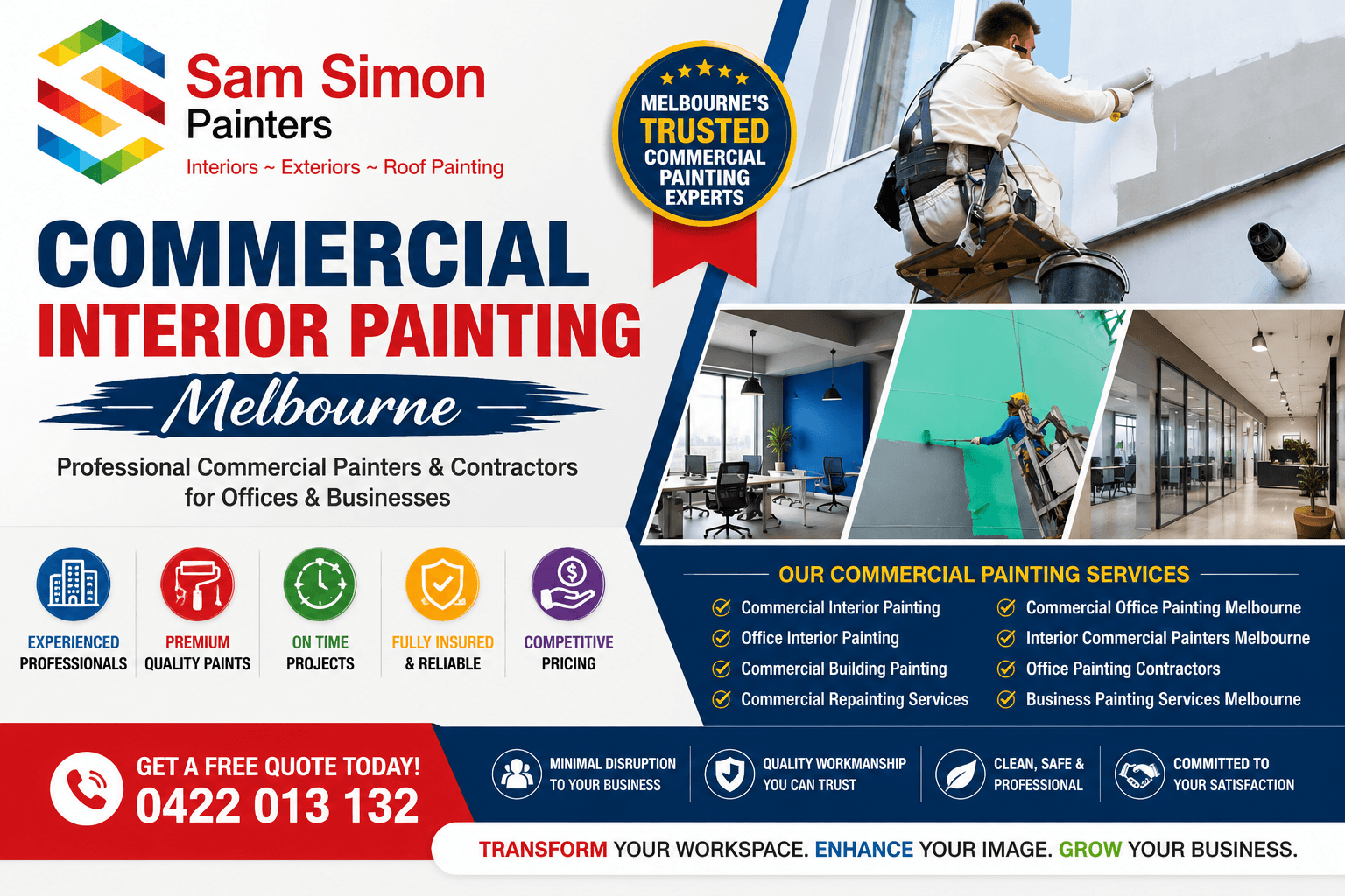 Commercial Interior Painting Melbourne | Professional Commercial Painters & Contractors for Offices & Businesses