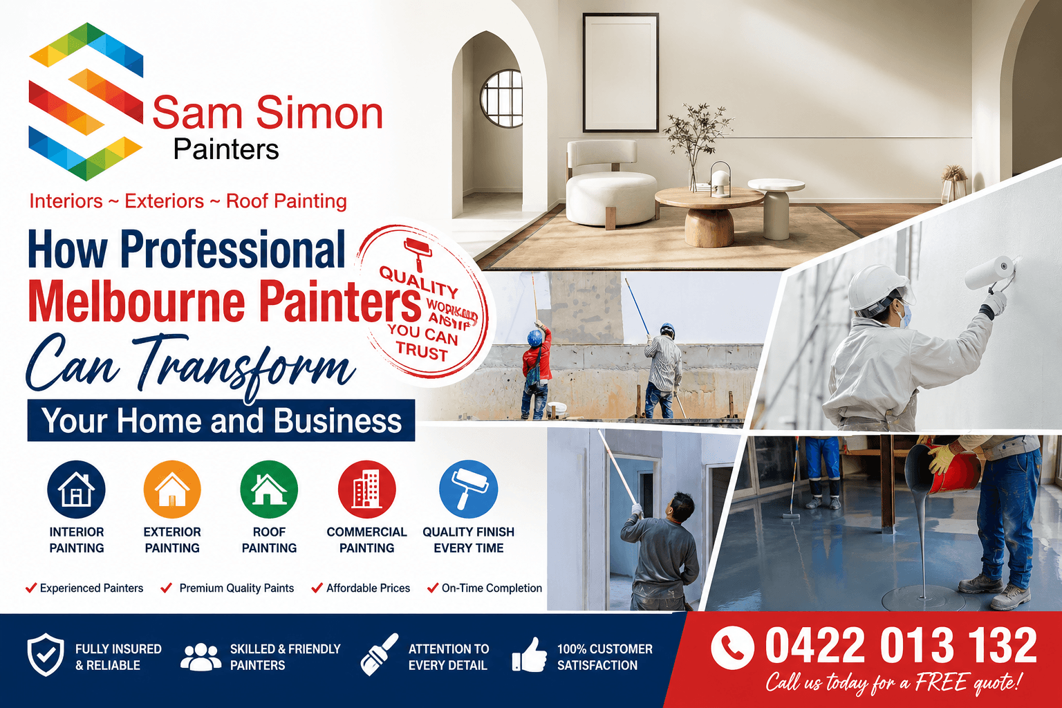 How Professional Melbourne Painters Can Transform Your Home and Business | Samsimonpainters
