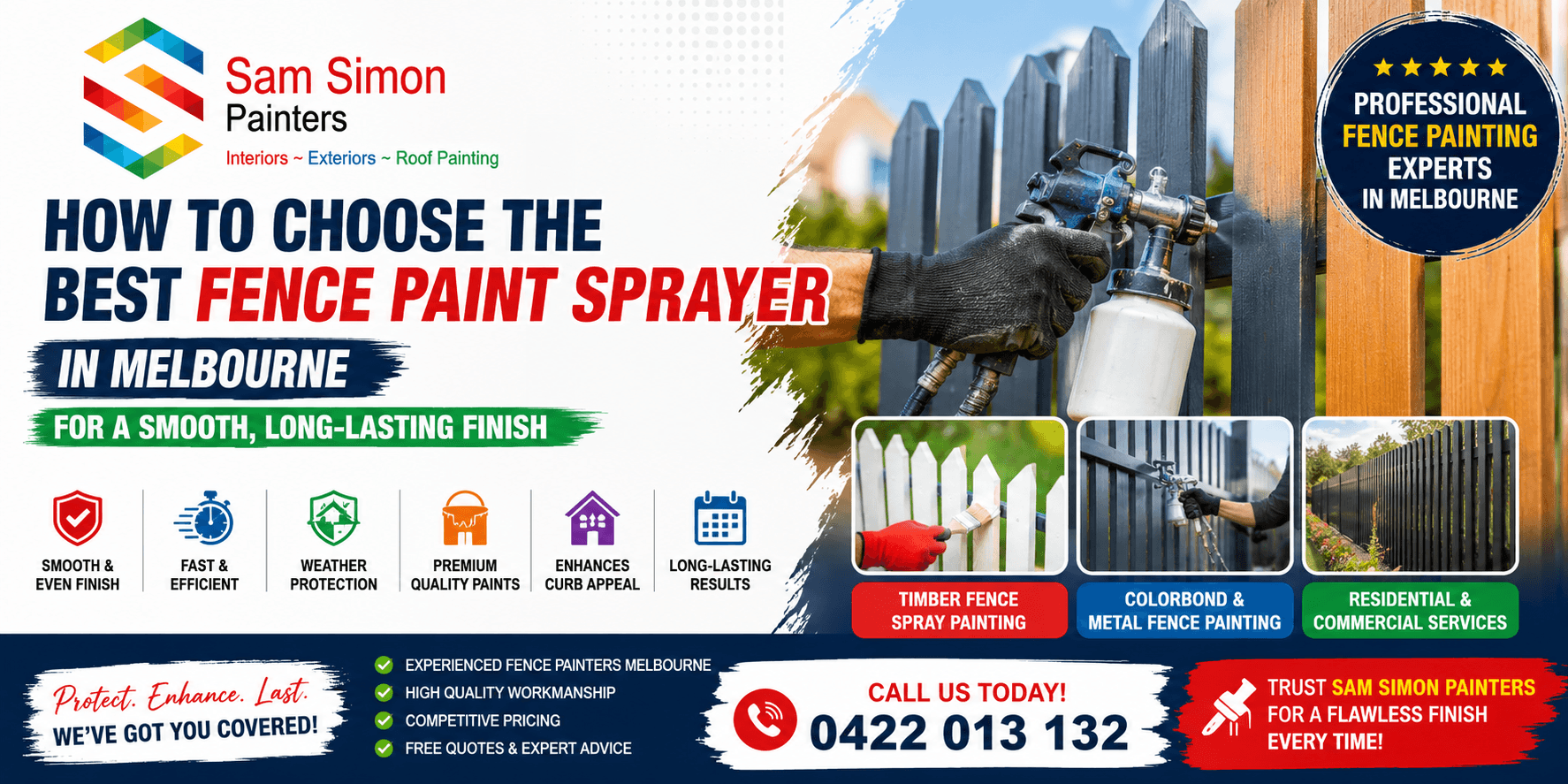 How to Choose the Best Fence Paint Sprayer in Melbourne for a Smooth, Long-Lasting Finish