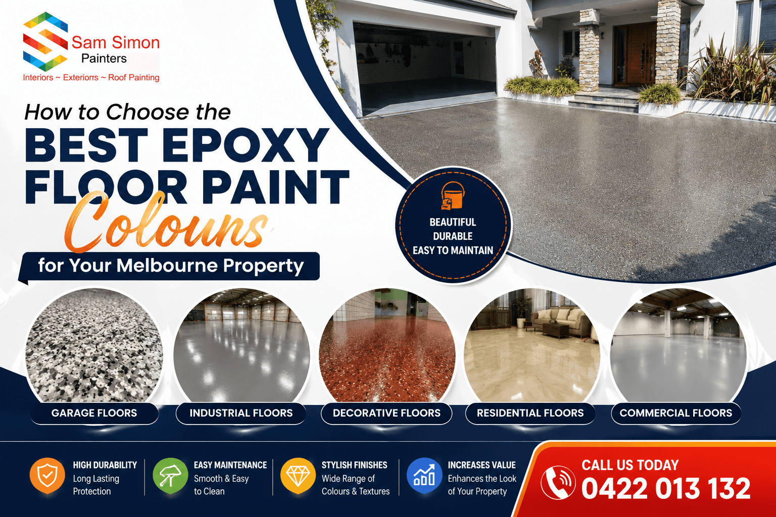 How to Choose the Best Epoxy Floor Paint Colours for Your Melbourne Property