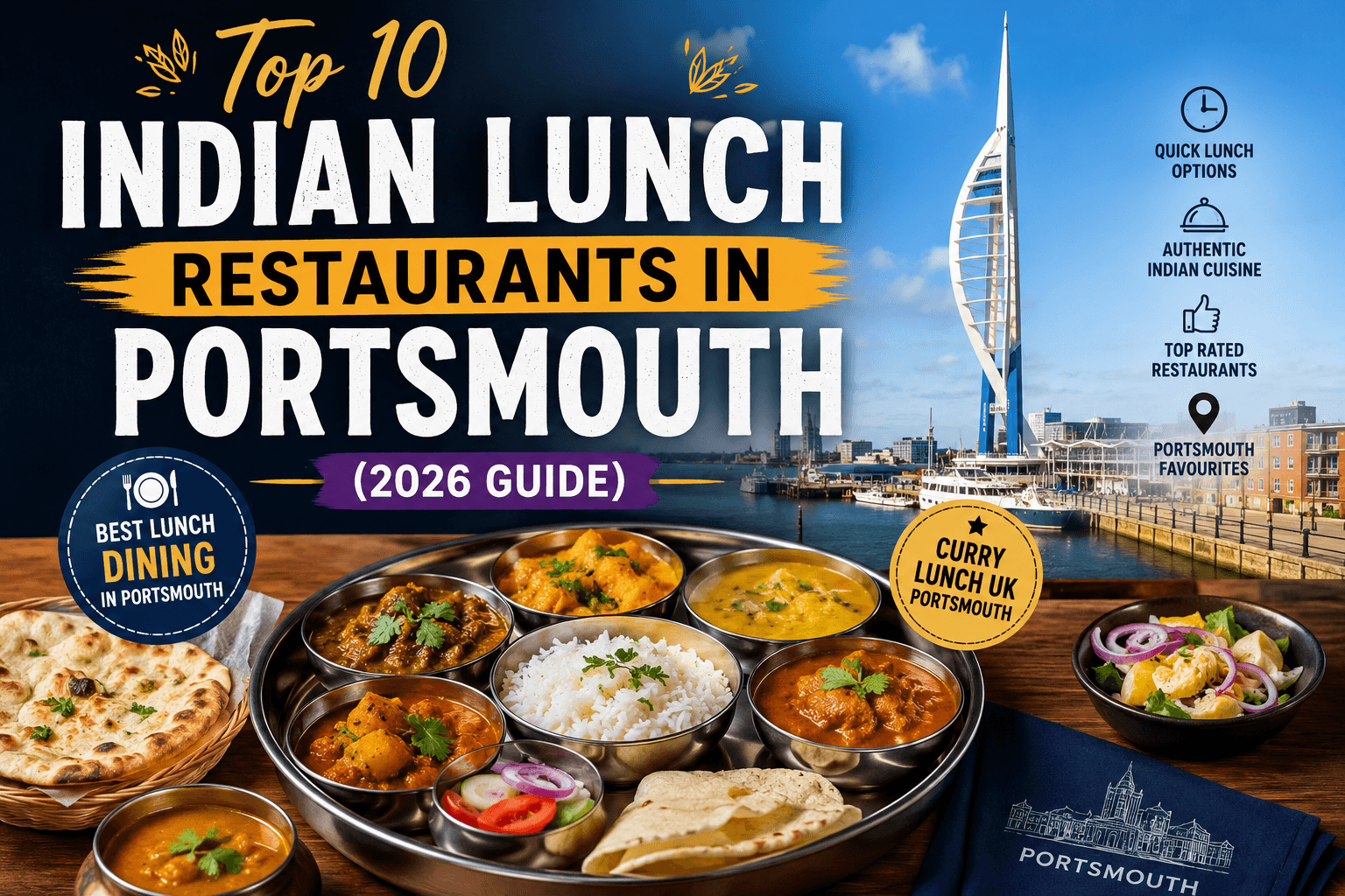 op 10 Indian lunch restaurants in Portsmouth (2026 Guide)